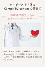 画像をギャラリービューアに読み込む, 【テスト】Kampo by canvas オーダーメイド漢方定期